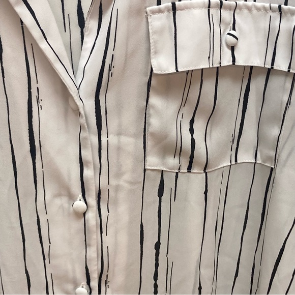 Worthington Striped Button Blouse - Picture 3 of 7